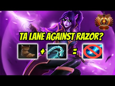 Guess how not to lose the lane against Razor | TempLar Assassin | P1StreamMoments#84 | P1zzyDota2