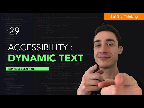 Accessibility in Swift: Dynamic Text | Continued Learning #29 thumbnail