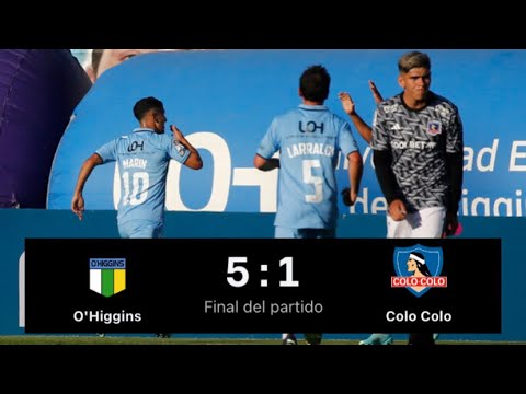 O'Higgins 5 Vs 1 Colo Colo / Resumen Y Goles / Campeonato Betsson 2023