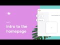 101 | Intro to the homepage