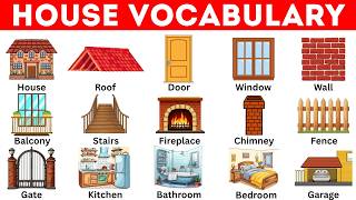 House Vocabulary in English | Parts of the House | English Vocabulary | Learn English