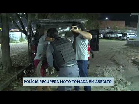 POLÍCIA RECUPERA MOTO TOMADA EM ASSALTO