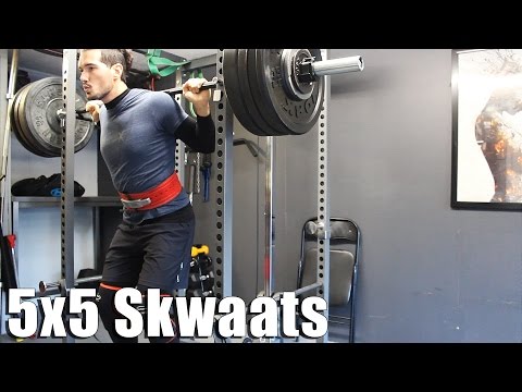 5x5 Squats - Back on Texas Method Strength Program