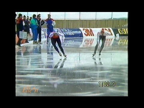 World Championships Sprint Inzell 1991 - 1000 m Scott - Van de Brink