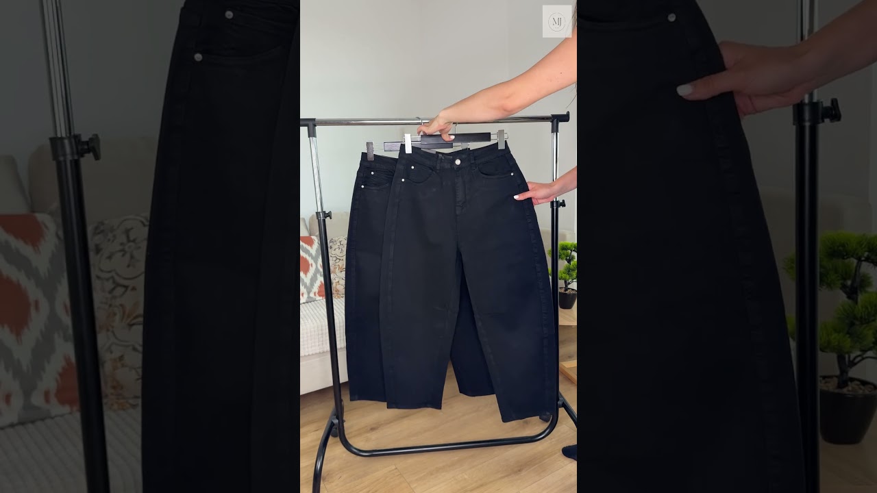 Чорні джинси балони