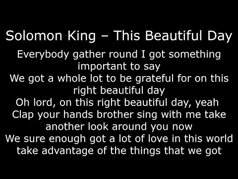 Northern Soul - Solomon King – This Beautiful Day - With Lyrics