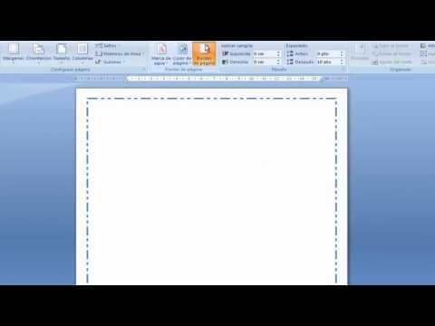 Word, les bords de la page, les documents Décoration