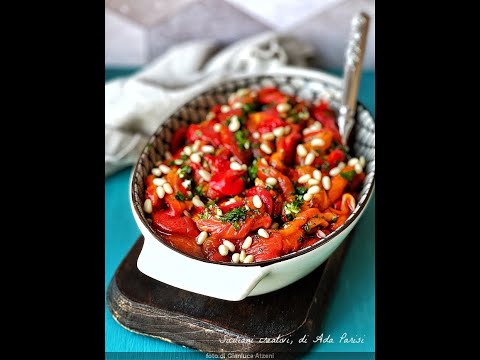 SICILIANI CREATIVI - Peperoni arrostiti al forno: come farli e spellarli - Roasted peppers