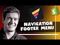 How To Set Up Navigation Footer Menu On Shopify Dawn Theme
