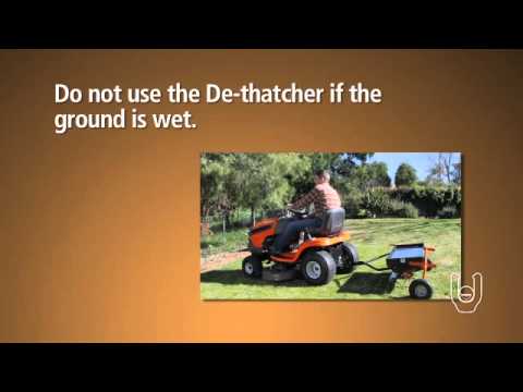 Agri-Fab Smartlink Dethatcher Use