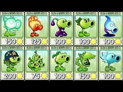 All PEASHOOTER Power Up vs 9999 Animal Zombie - Who Will Win? - PvZ 2 Challenge
