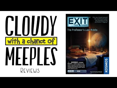 Exit: The Game - The Professor's Last Riddle Review - Cloudy with a Chance of Meeples