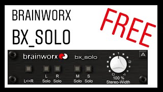 Video thumbnail for Bx solo by Brainworx (FREE plugin) by Produccions F 2 F