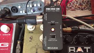 Video thumbnail for Mooer Micro DI with pedals (No Talk) by Anıl Yazar