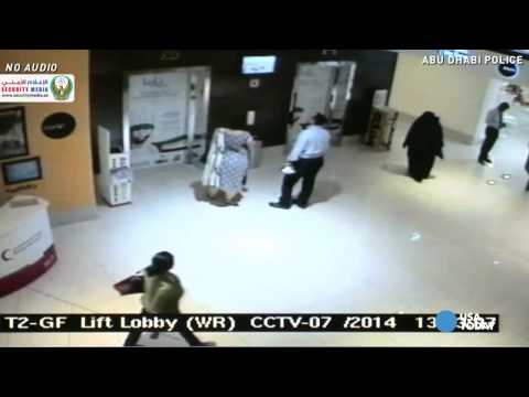 Video shows cloaked suspect in teacher's stabbing in Abu Dhabi