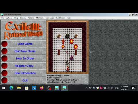 EXILE 3 RUINED WORLD COMPLETE PLAYTHROUGH WINDOWS 10 NO EMULATOR OR DOSBOX PART 1!