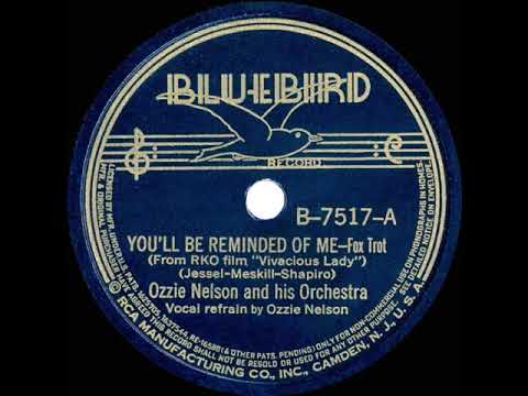1938 Ozzie Nelson - You’ll Be Reminded Of Me (Ozzie Nelson, vocal)
