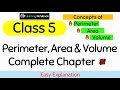 Class 5 Maths Chapter Perimeter Area and Volume