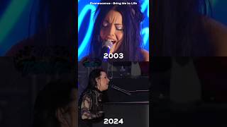 Evanescence - Bring Me to Life 2003 vs 2024 #evanescence #bringmetolife #musicarock #fyp #parati