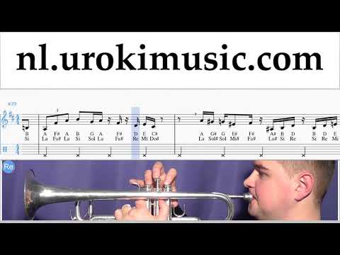 Trompet Leren Spelen Super Mario Bros - Theme Tablatura um-a799