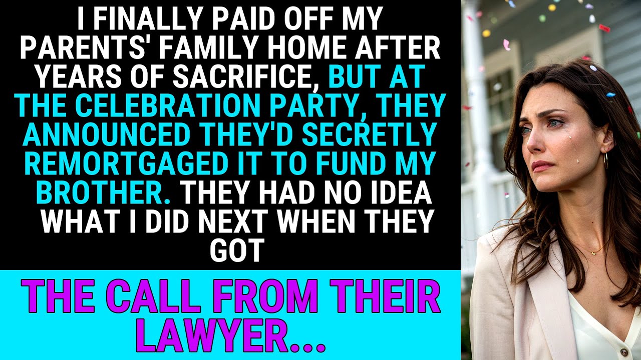 I Paid Off My Parents’ Home, Then They Remortgaged It for My Brother Without Telling Me