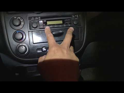 YouTube video about: How to put the code in a honda civic radio?