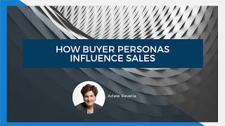 How Buyer Personas Influence Sales