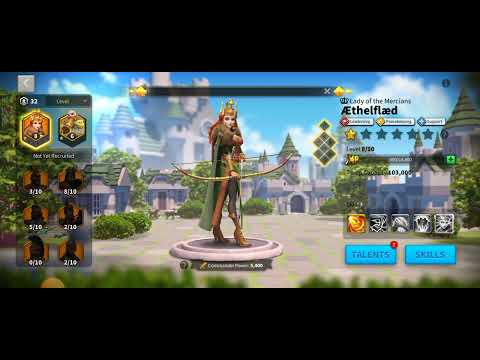 Rise of kingdoms: Aethelflaed Got  Level Up Talent from Barbarian Attack
