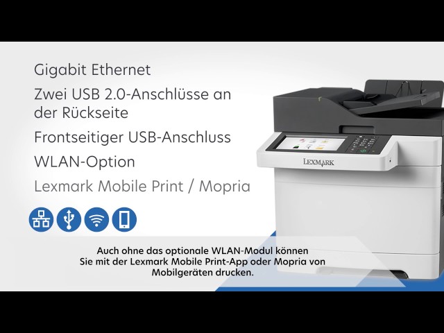 Video teaser for Lexmark CX517de - lernen Sie den 3-in-1 Multifunktionsdrucker kennen