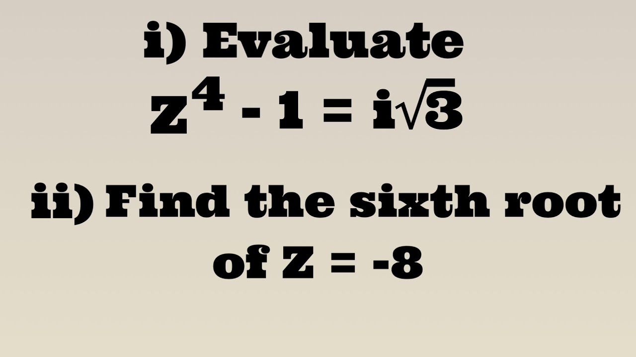 How to find the Nth root of a complex number. #complexnumbers #jonahemmanuel