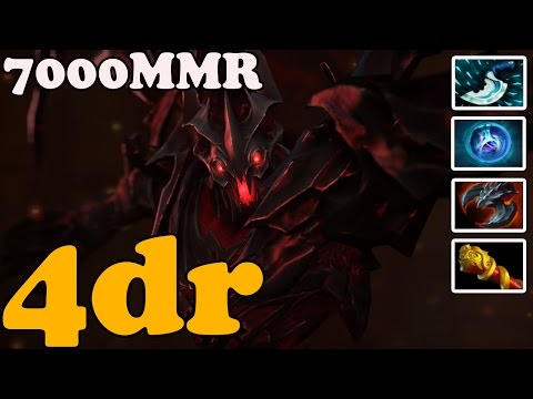 Dota 2 - 4dr 7000 MMR Plays Shadow Fiend vol 2 - Ranked Match Gameplay
