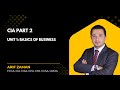 CIA Part 2 Unit 1 Basics Of Business