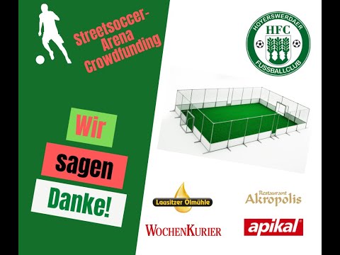 Crowdfunding Aktion Streetsoccer Arena Hoyerswerdaer FC erfolgreich