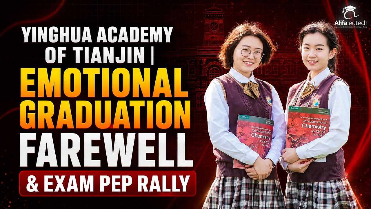 Yinghua Academy of Tianjin graduation farewell and exam pep rally