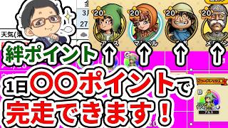 【ドラクエウォーク】絆レベルを完走させるにはこれぐらいポイントが必要！【6.5周年】週間予定表チェック