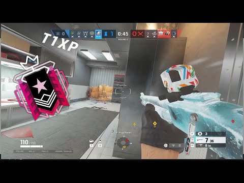 INSANE Champion 1v4 1hp Clutch - Rainbow Six Siege