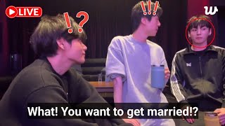Download lagu 🔴Live BTS Jin & Taehyun Surprised! Jungkook Said He Wanted to Get Married on Weverse Live mp3