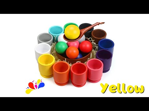 Rainbow Balls and Cups | Learn Colors for Babies and Toddlers!