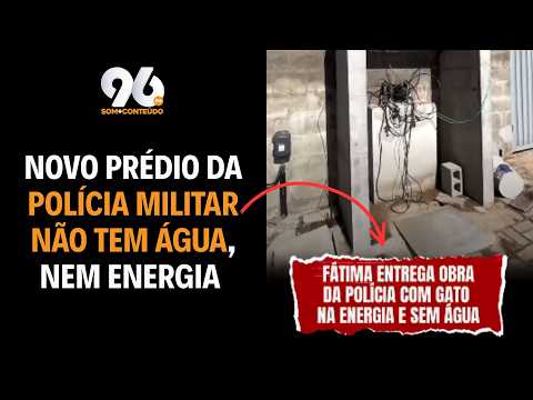 GOVERNO DO PT ENTREGA OBRA DA POLICIA COM GATO DE ENERGIA E SEM ÁGUA, DENUNCIA DEPUTADO DO PL