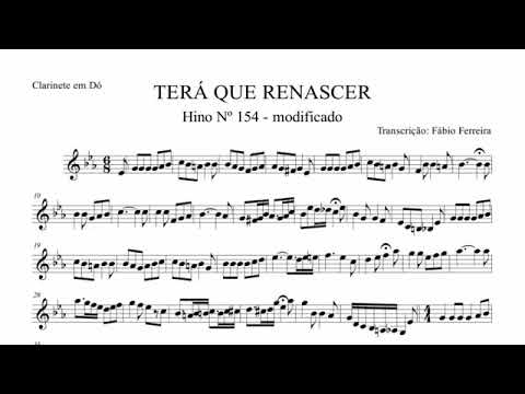 Tocata com Partitura - Hino 154 - Egnaldo Novaes Clarinetista.