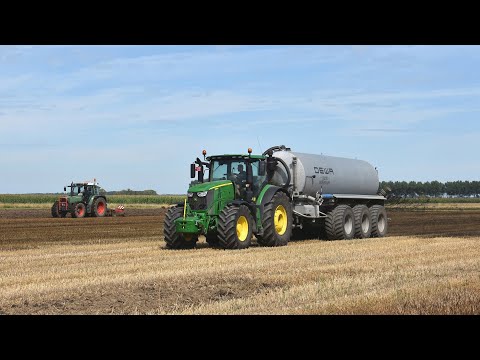 John Deere 6250R & DEWA mesttank - Loonw.  Baeke-Willems