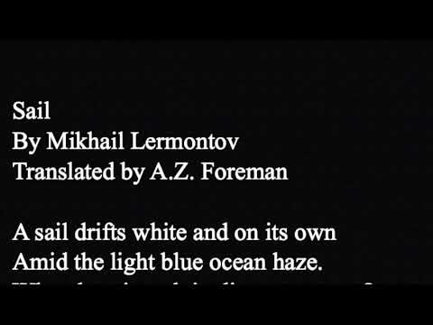 "Sail" by Mikhail Lermontov, read in Russian and in English