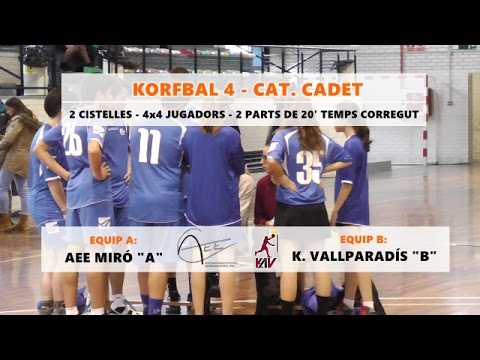 KORFBAL 4 CADET: Miró A - Vallpa B (10/des/2016) - Fed. Cat. Korfbal