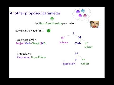 Acquisition of Language 2: Linguistic Parameters