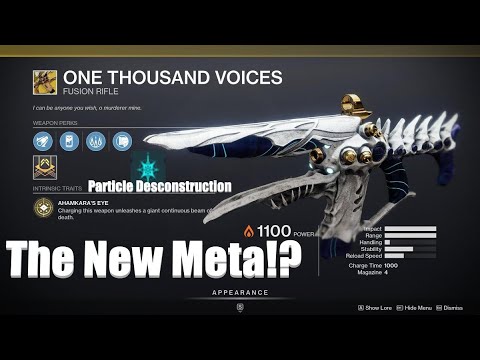 New 1k Meta!? All Fusion Rifles with Particle Deconstruction