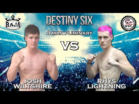 2016 Destiny Six Muay Thai Fight 7: Josh Wiltshire vs Rhys lighting
