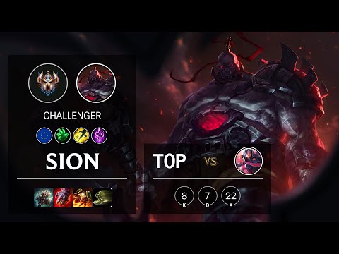 Sion Top vs Irelia - EUNE Challenger Patch 10.13