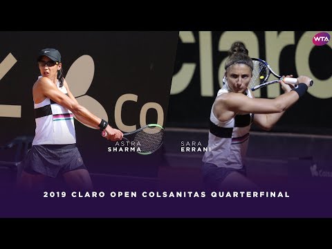 Astra Sharma vs. Sara Errani | 2019 Claro Open Colsanitas Quarterfinals | WTA Highlights