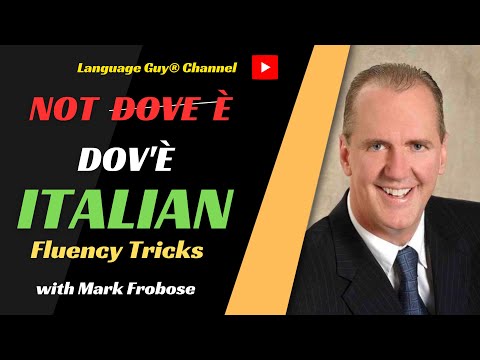 ITALIAN "NOT DOVE E' BUT 'DOV'È"