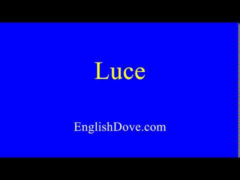 How to pronounce Luce in American English.